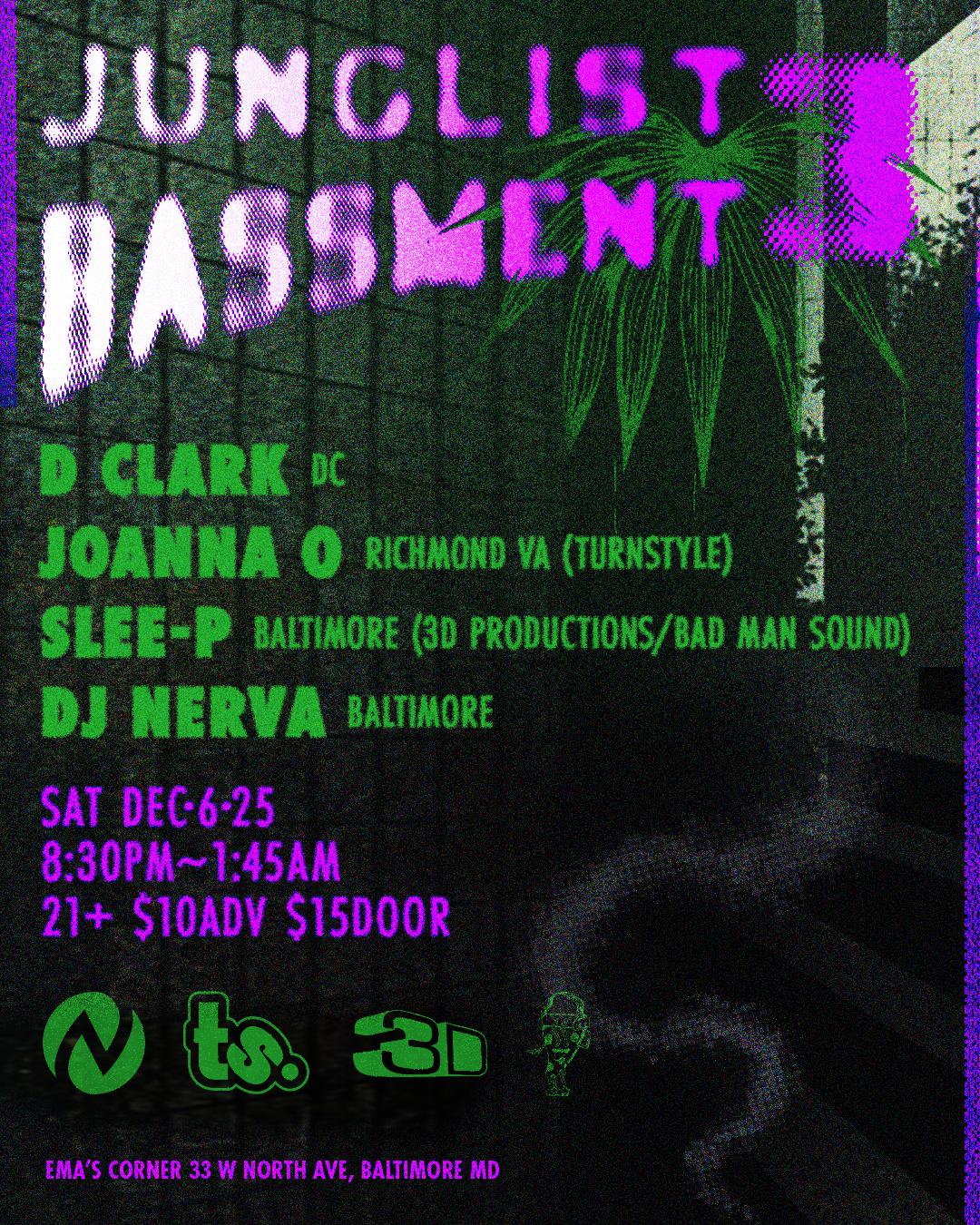 Junglist Bassment 3: D Clark, Joanna O, Slee-P, Dj Nerva