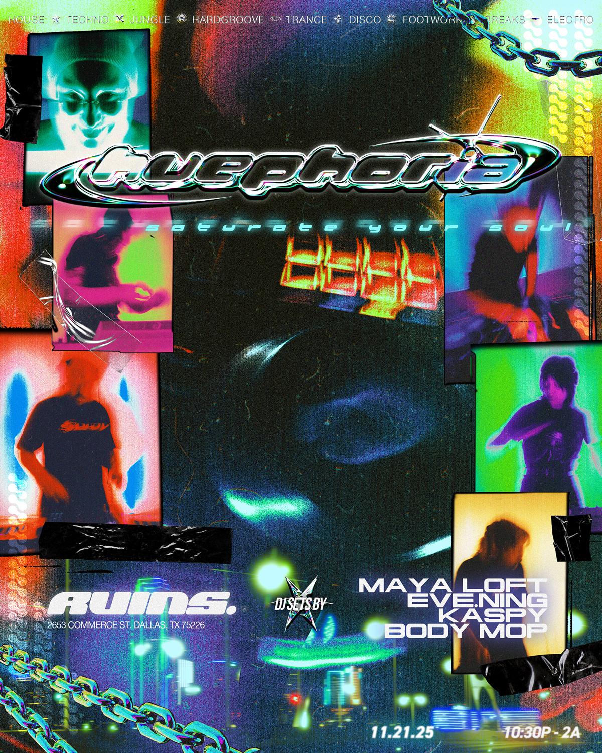 Huephoria With Maya Loft, Body Mop, Kaspy, And Eve.Ning