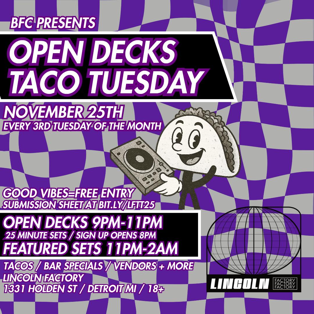 Open Decks Taco Tuesday