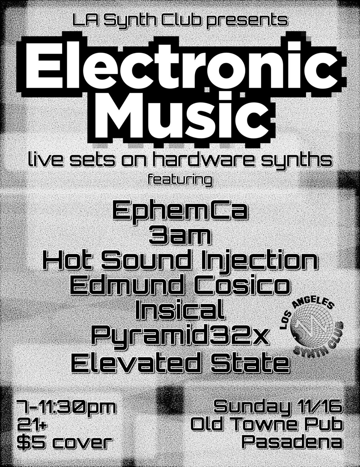La Synth Club Presents Electronic Music