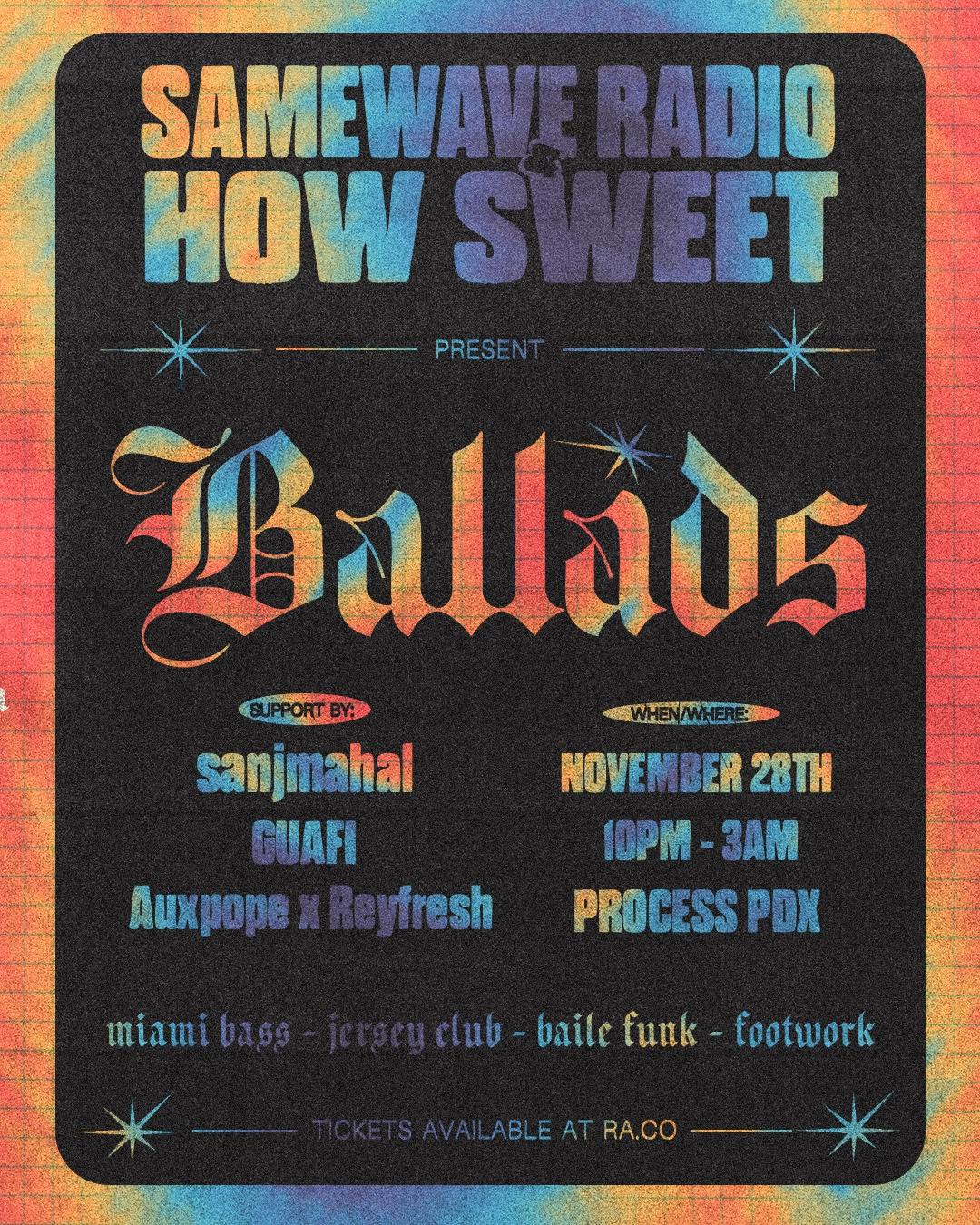 Samewave Radio & How Sweet Present: Ballads — Live From Process