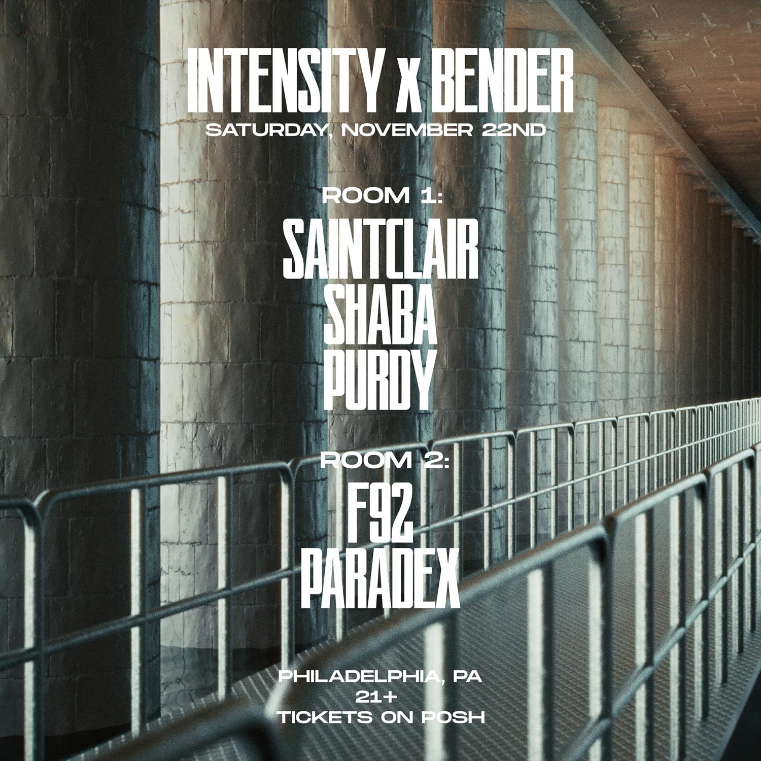 Intensity X Bender: 2 Rooms Of Techno