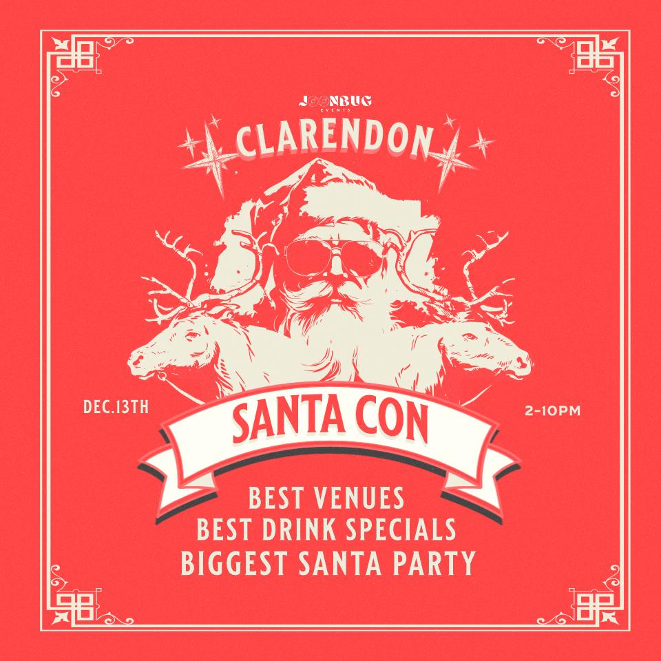 Clarendon'S Biggest Santacon Bar Crawl 2025