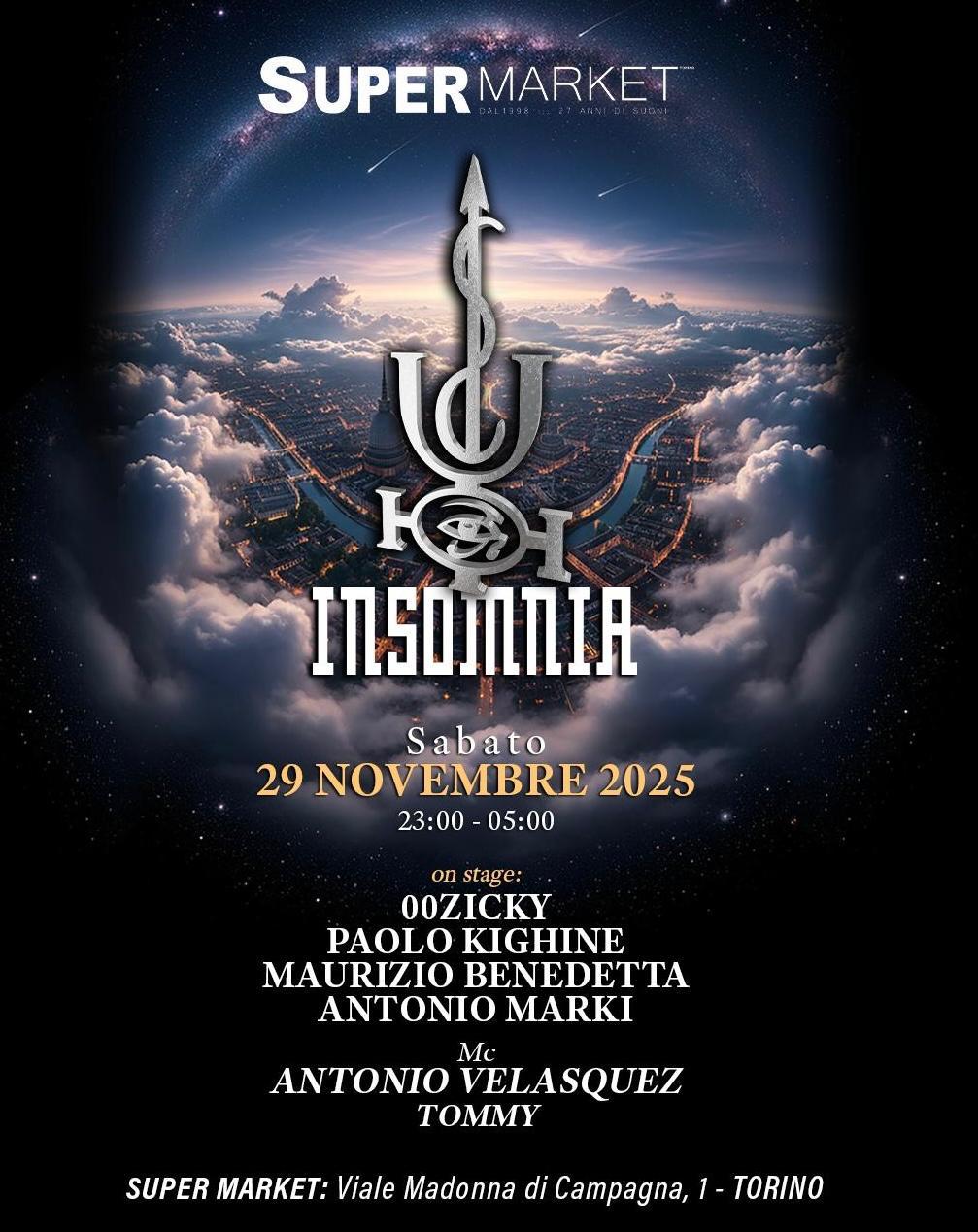 Insomnia Discoacropoli X Supermarket Torino