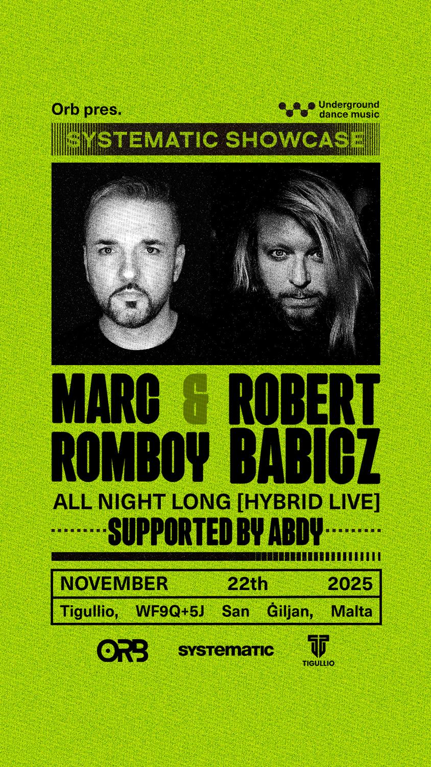 Systematic Showcase - With Marc Romboy & Robert Babicz