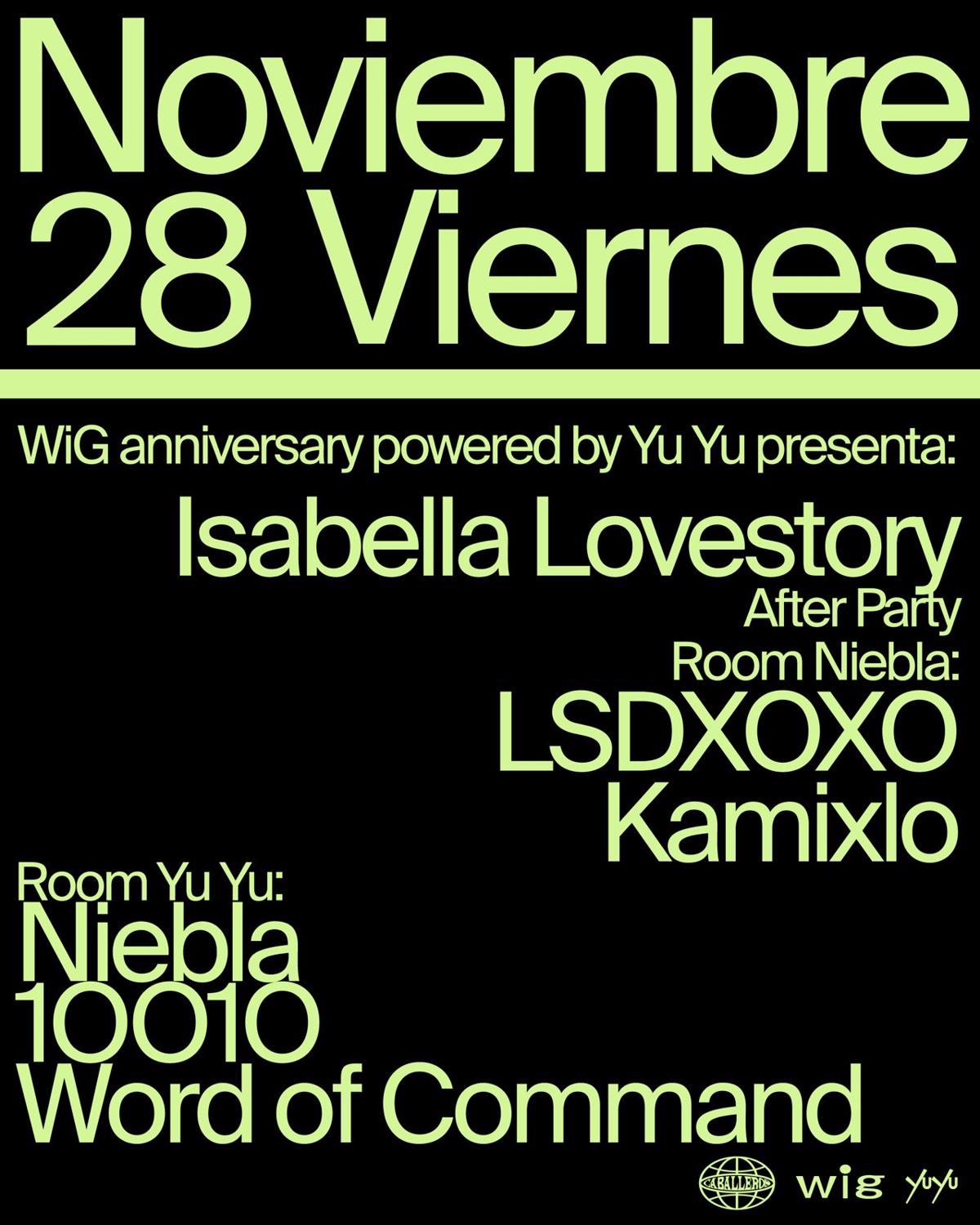 Wig Anniversary Powered By Yu Yu: Isabella Lovestory Afterparty With Lsdxoxo, 1Oo1O
