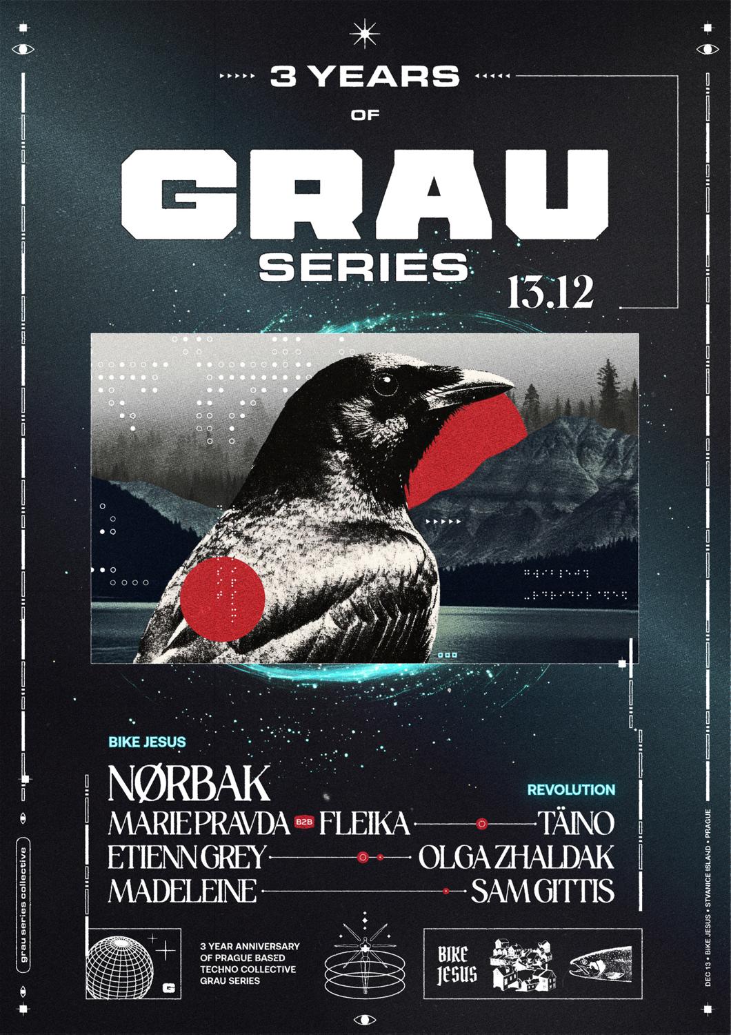 3 Years Of Grau Series With Nørbak (Pt), Marie Pravda B2B Fleika, Etienn Grey, Madeleine + More