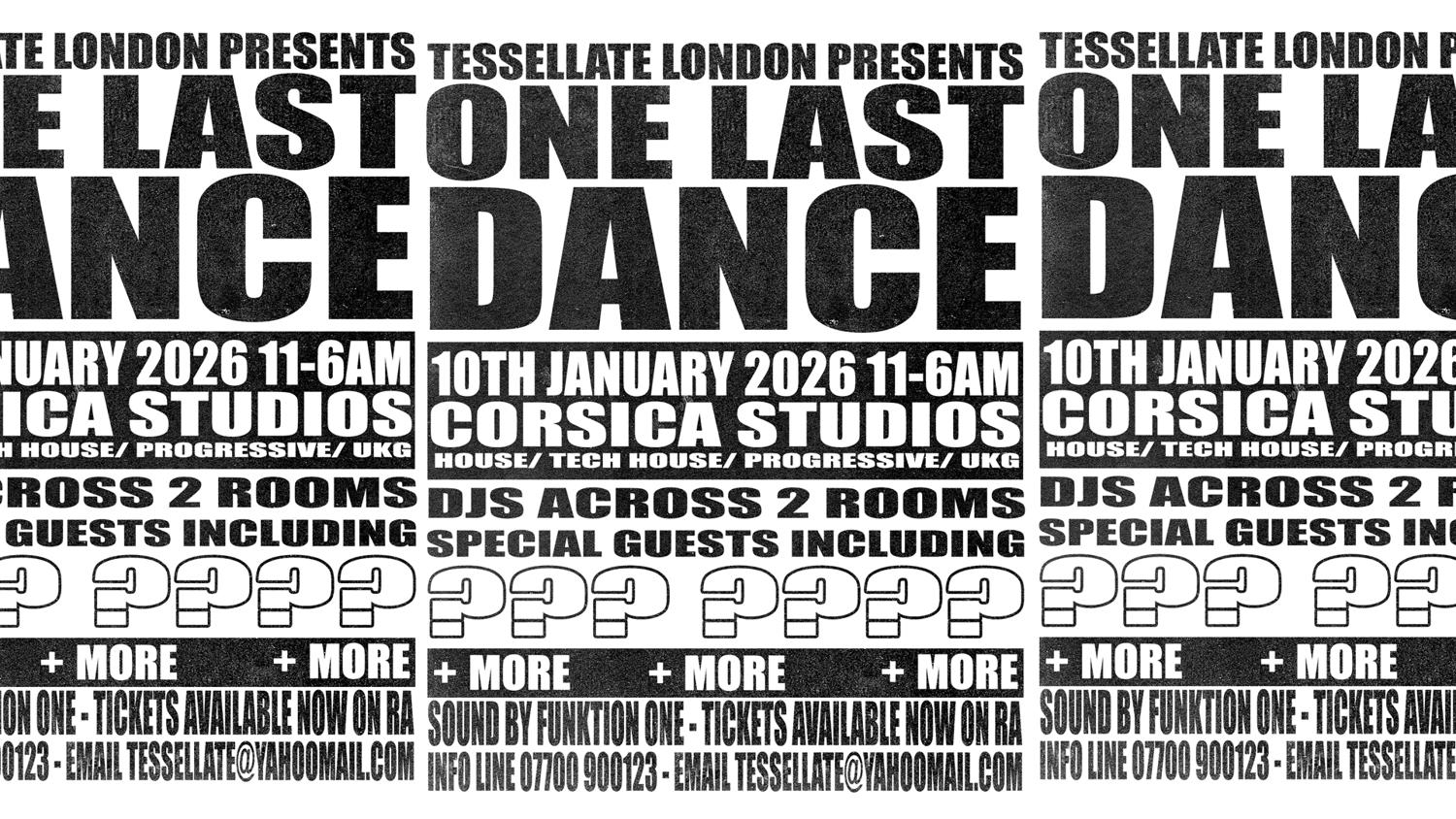 Tessellate Presents One Last Dance
