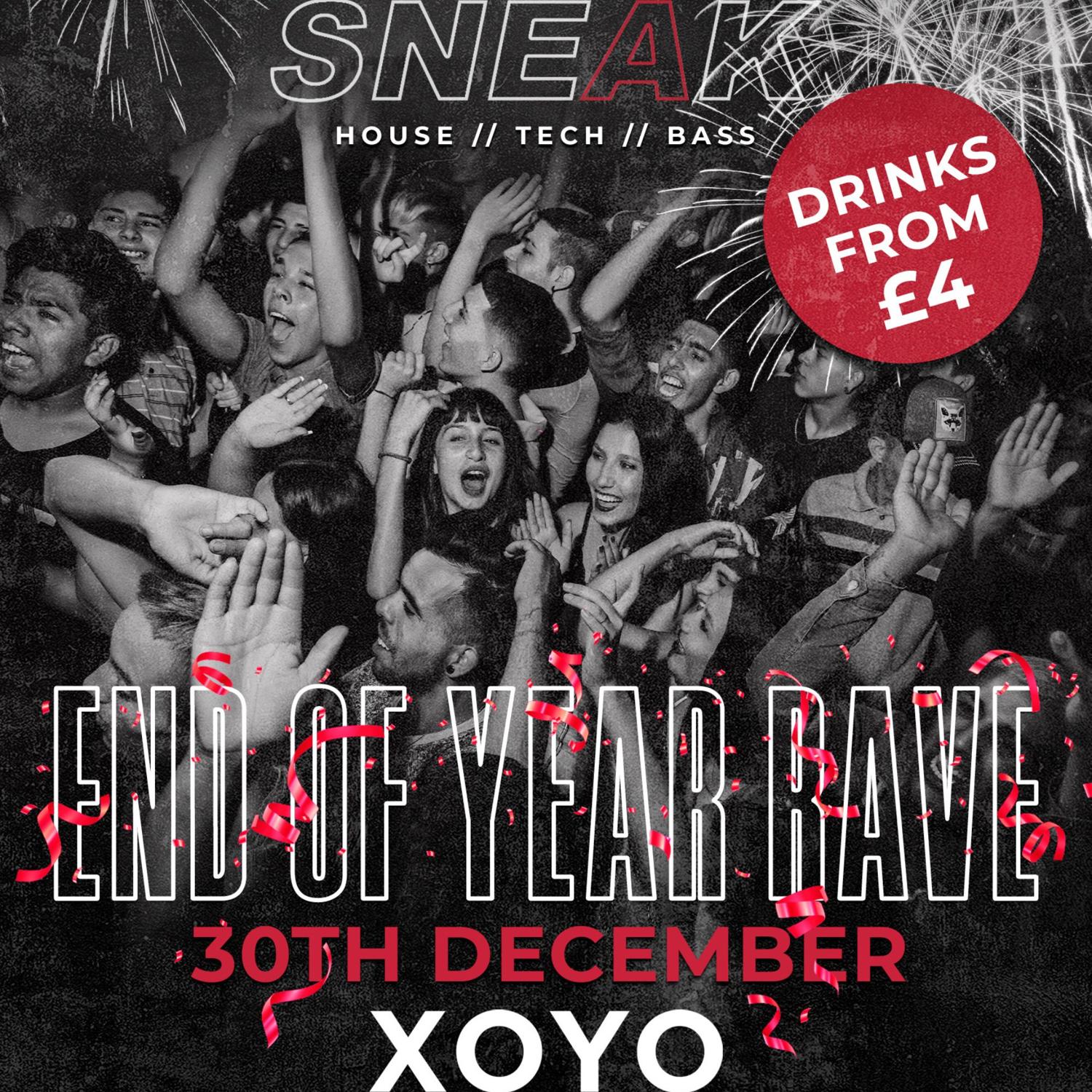 Sneak End Of Year Rave