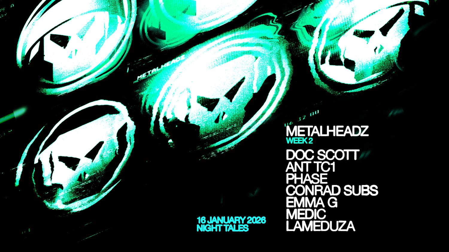 Metalheadz Residency: Doc Scott, Ant Tc1, Phase, Conrad Subs + More