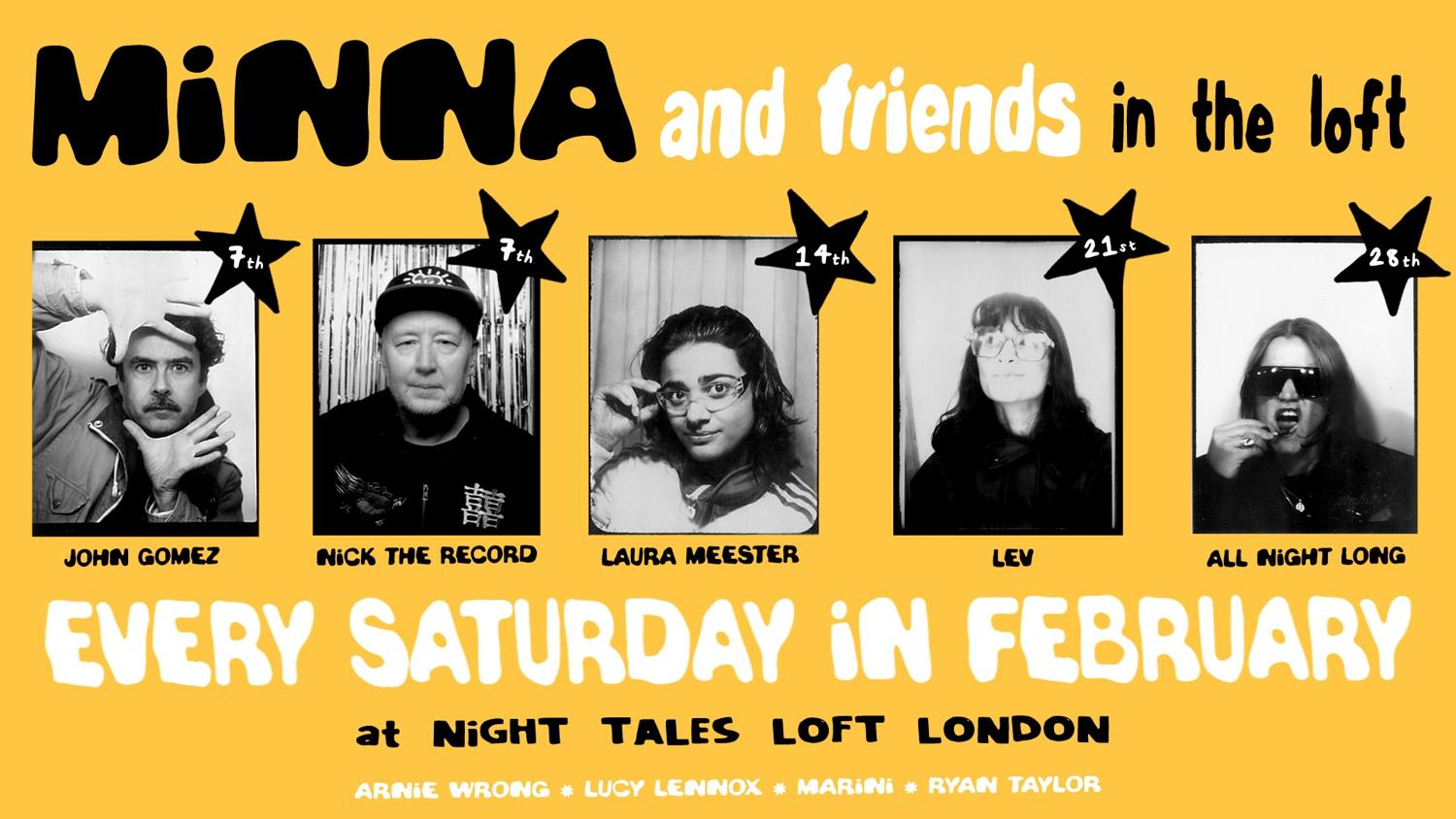 Nt'S Loft: Minna, John Gómez & Nick The Record - Four Saturdays In February