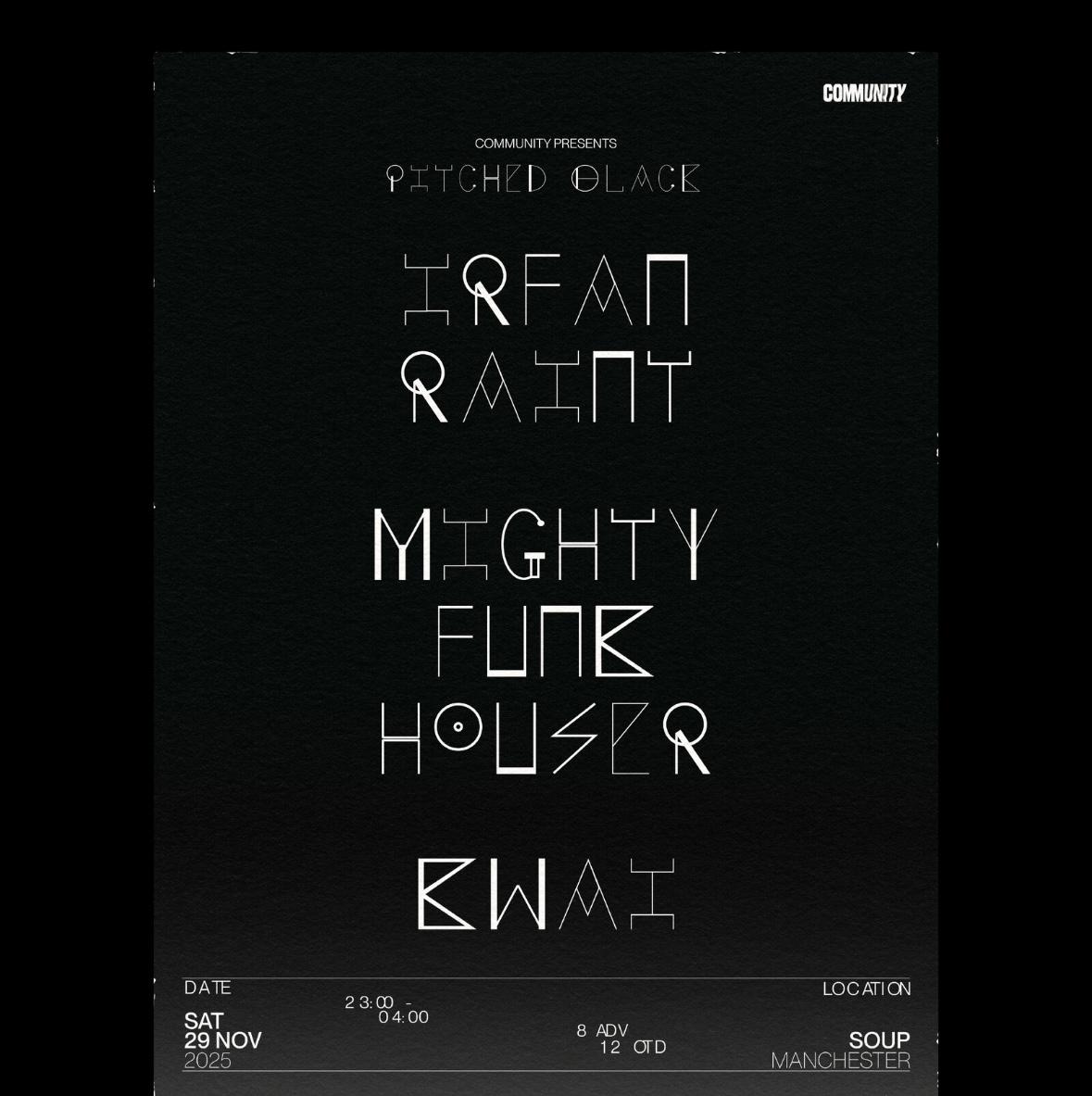 Community Hosts Pitched Black