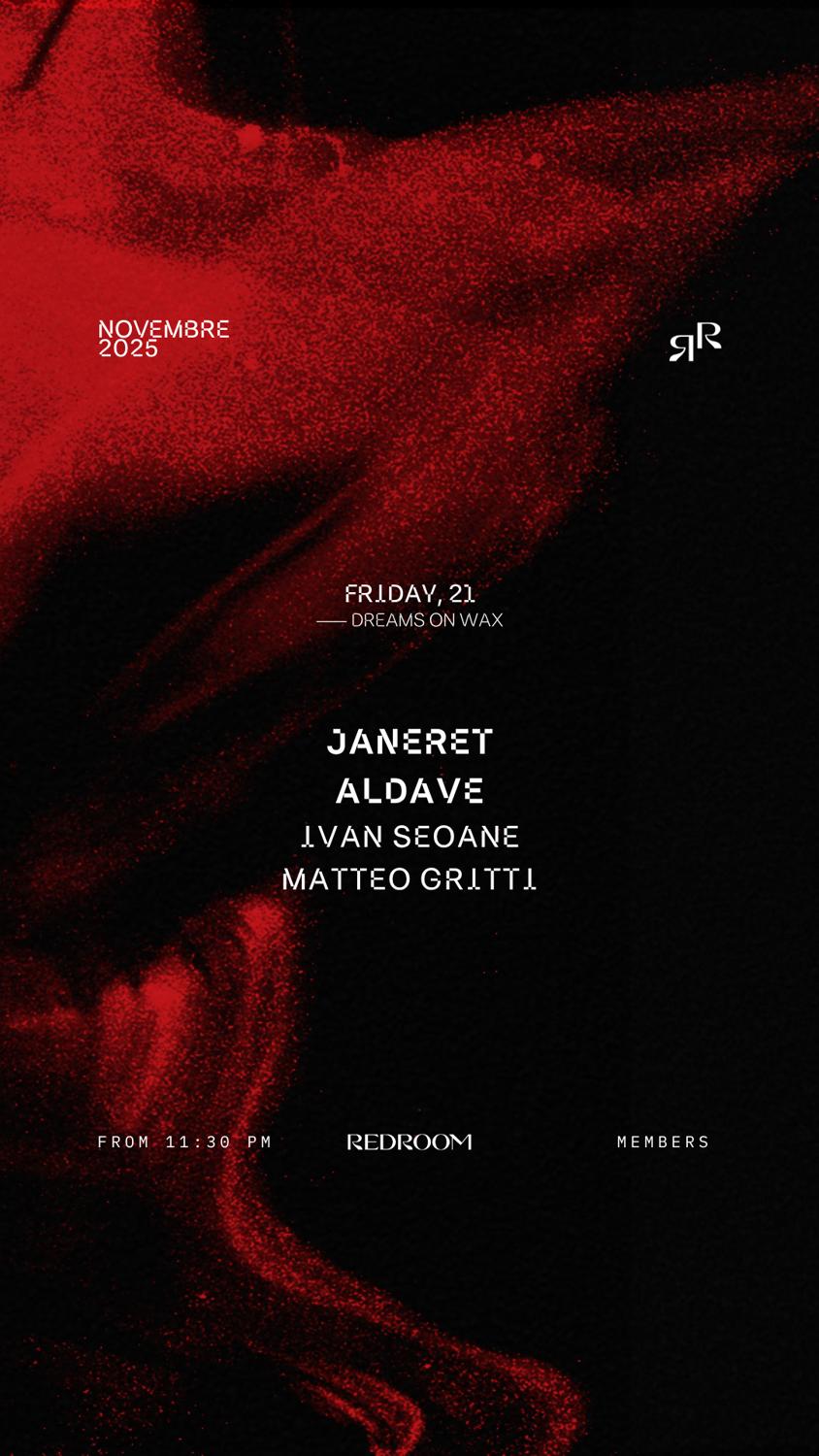 Dreams On Wax November 21Th - Janeret - Aldave - Ivan Seoane - Matteo Gritti
