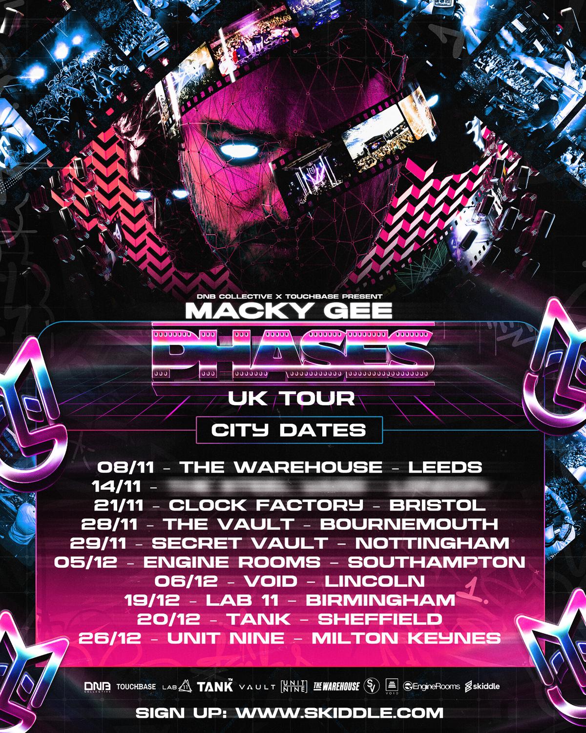 Macky Gee Phases Uk Tour: Bristol