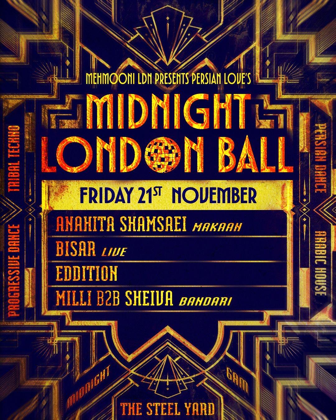 Mehmooni Ldn Presents 'Persian Love Ball' (Central London)