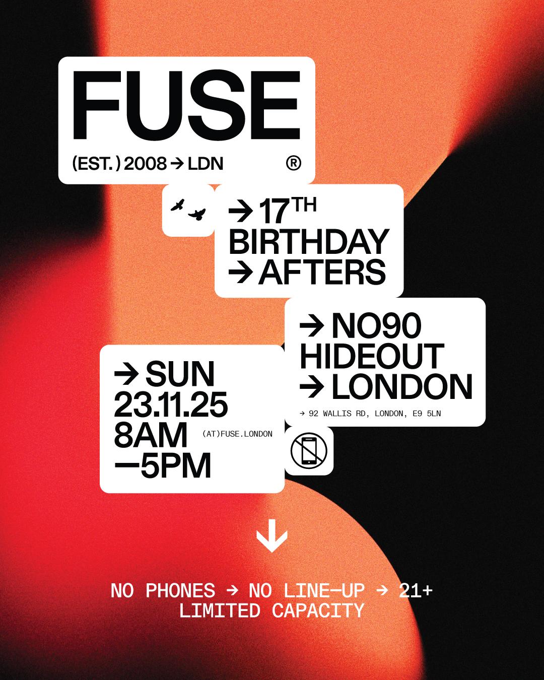 Fuse 17Th Birthday ➔ Afters