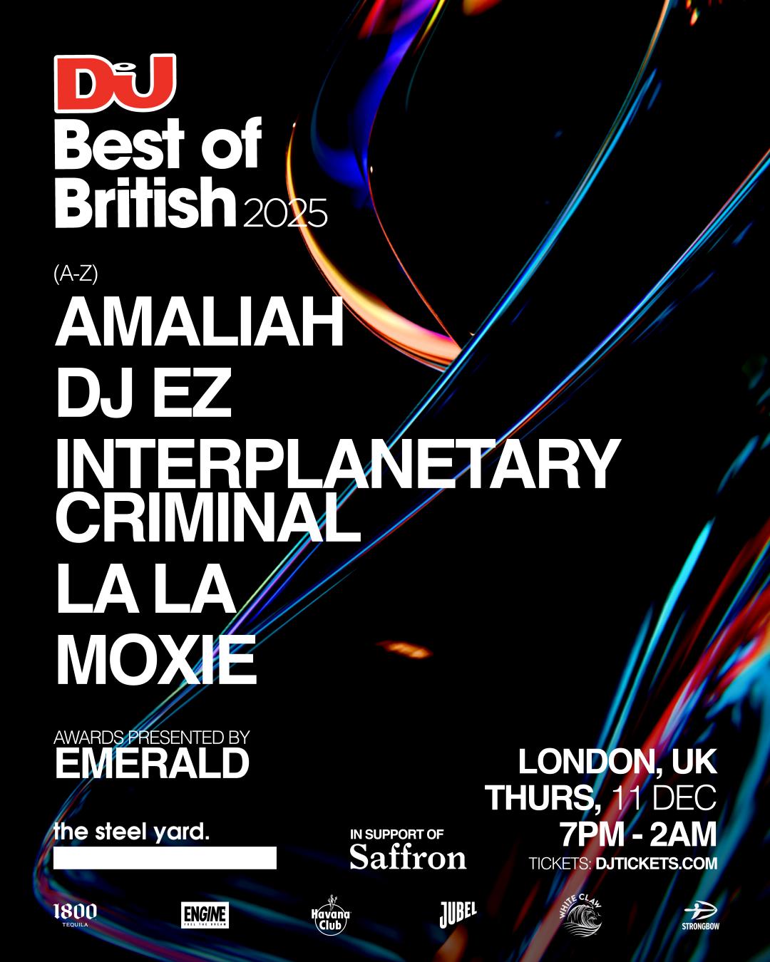 Dj Mag'S Best Of British Awards Party 2025: Interplanetary Criminal, Dj Ez, La La