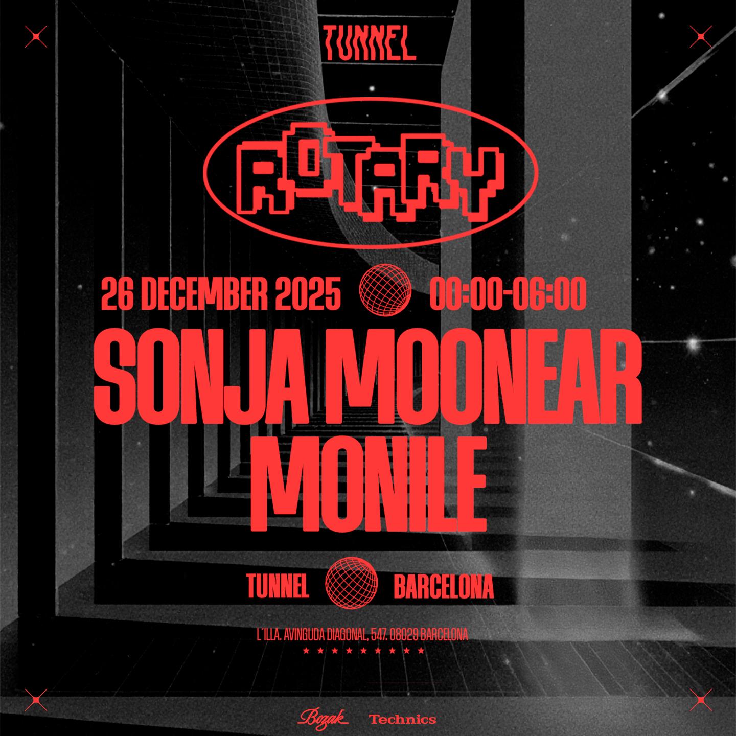 Tunnel X Rotary Presents Sonja Moonear & Monile