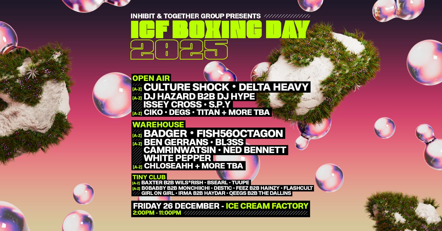 Inhibit & Together Group Presents: Icf Boxing Day 2025