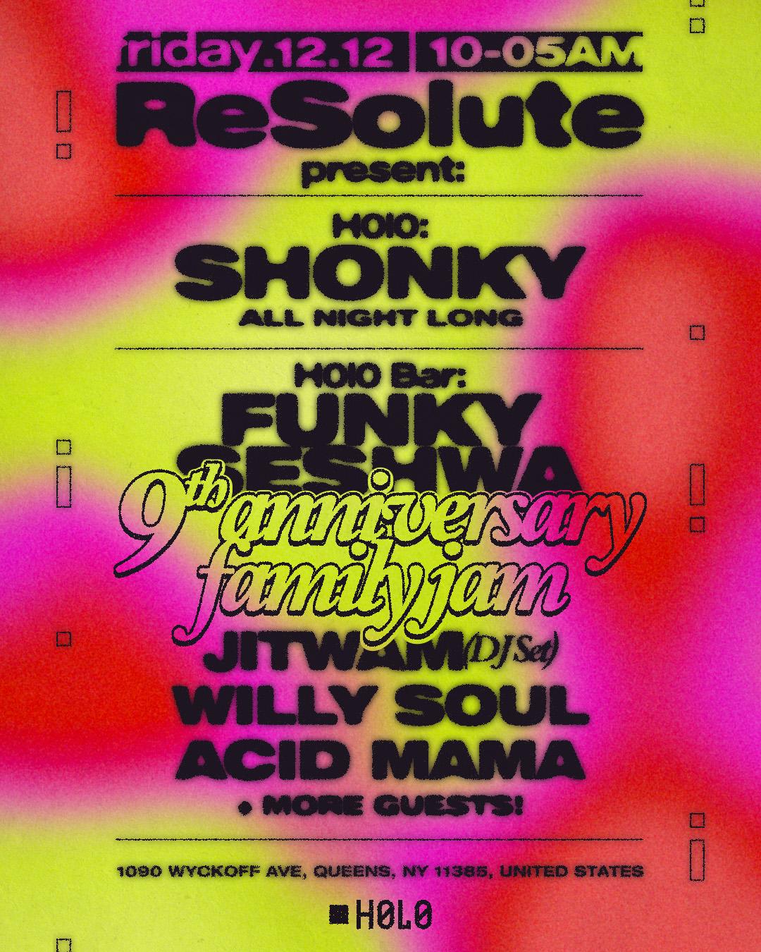 Resolute Presents: Shonky & Funky Seshwa