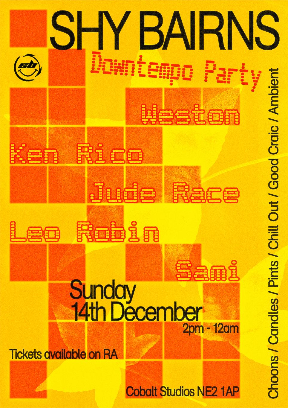 Shy Bairns Downtempo Sunday Party