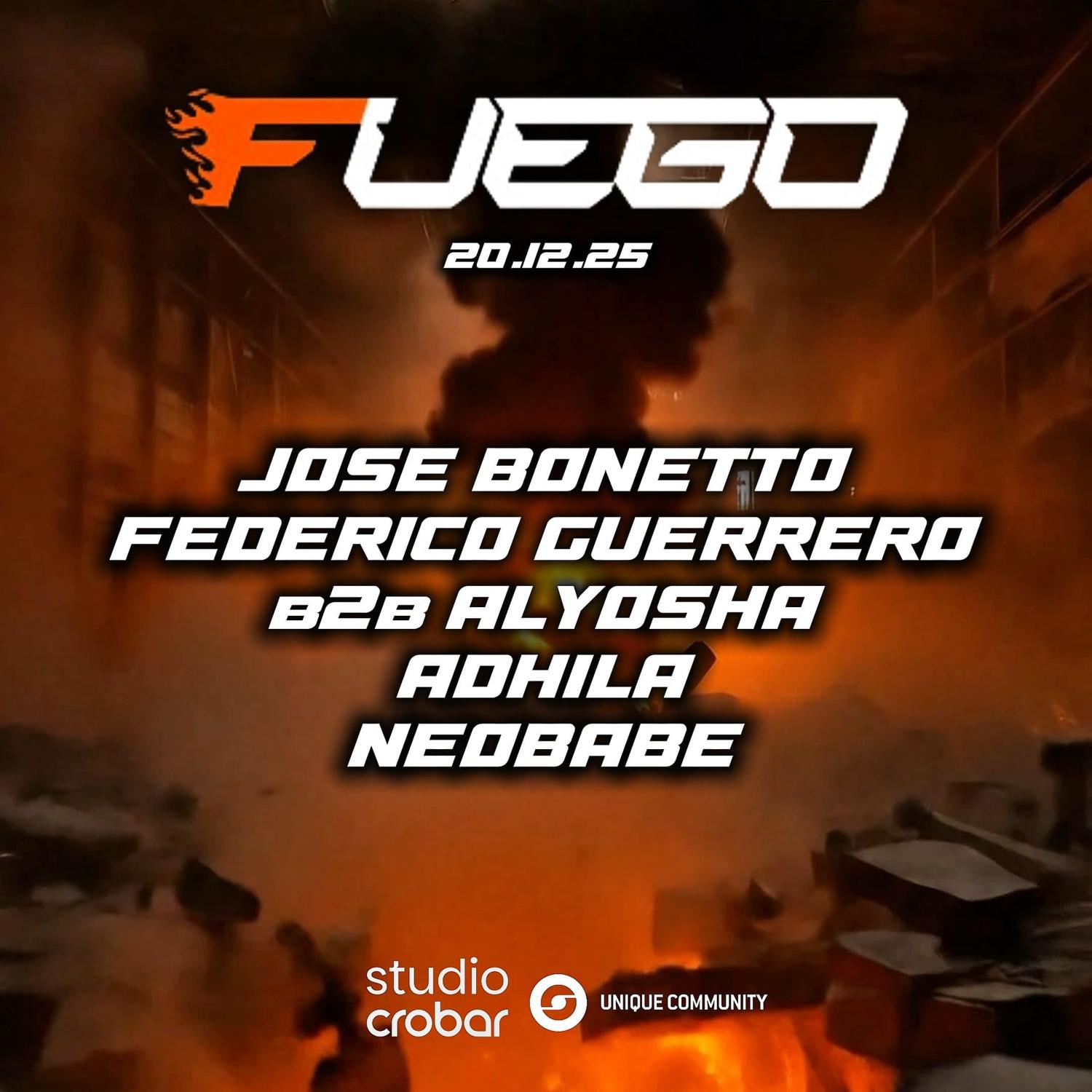Fuego Techno En Studio Crobar