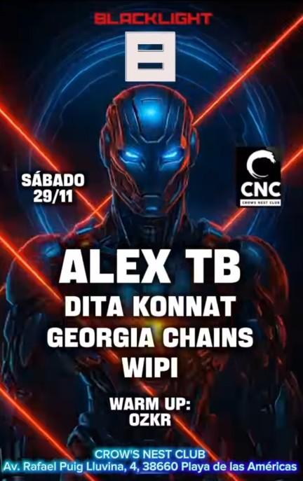 Blacklight - Special Guest Alex Tb & Georgia Chains
