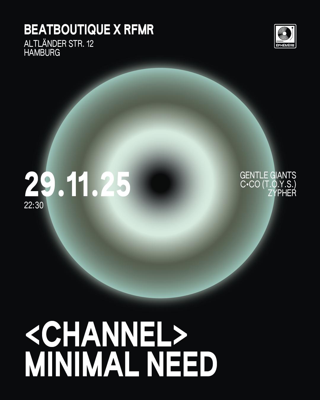 Channel: Minimal Need