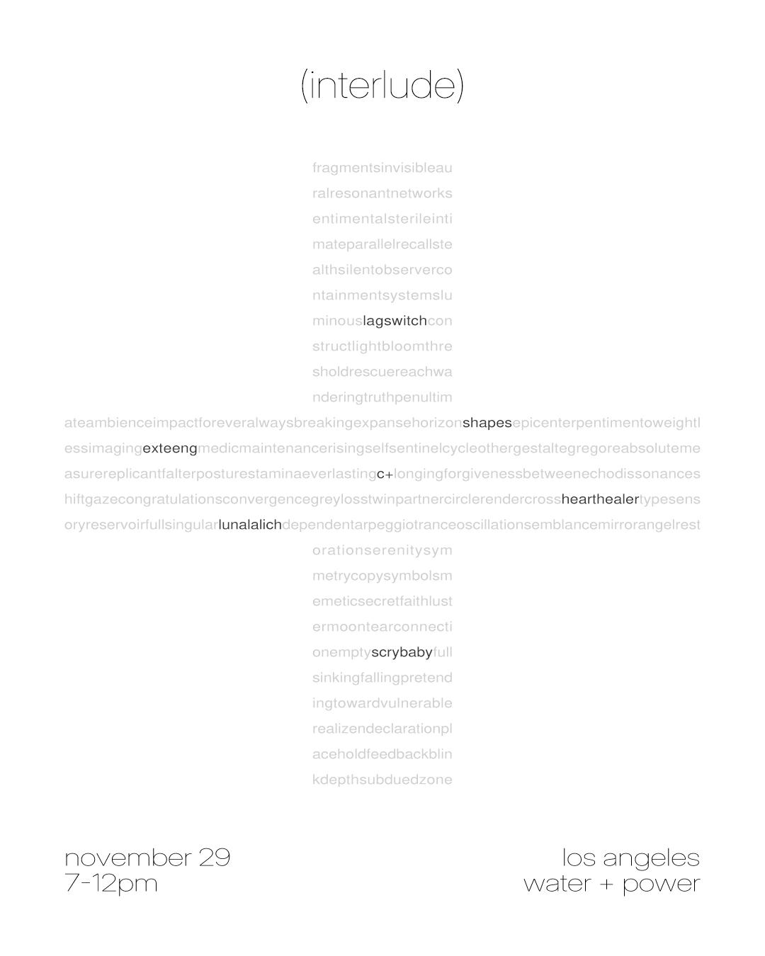 Containment System: ( Interlude )