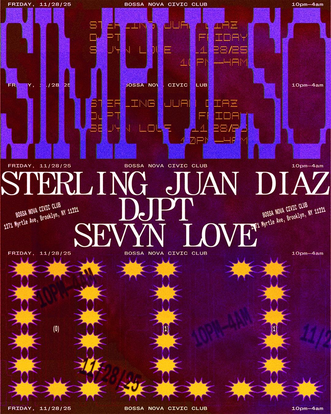 Simpulso 011: With Djpt, Sevyn Love + Sterling Juan Diaz