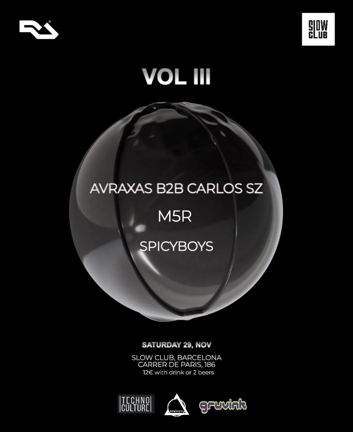 Glamour Freaks Pres. Techno Culture: Avraxas + Carlos Sz + M5R + Spicyboys