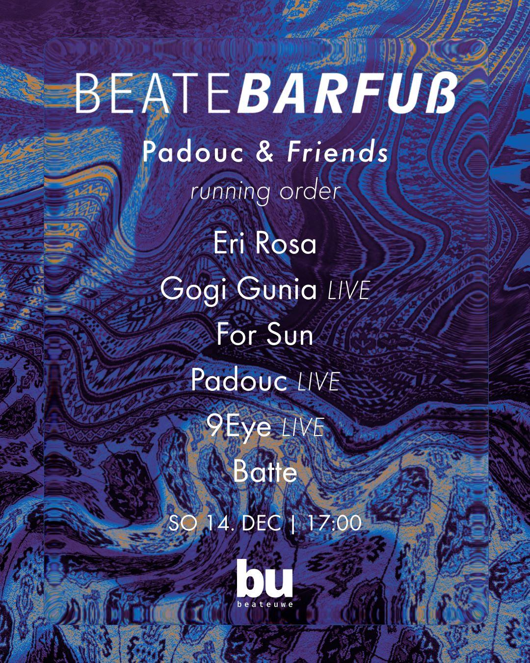 Beate Barfuß /// Eri Rosa, Gogi Gunia (Live), For Sun, Padouc (Live), 9Eye (Live), Batte