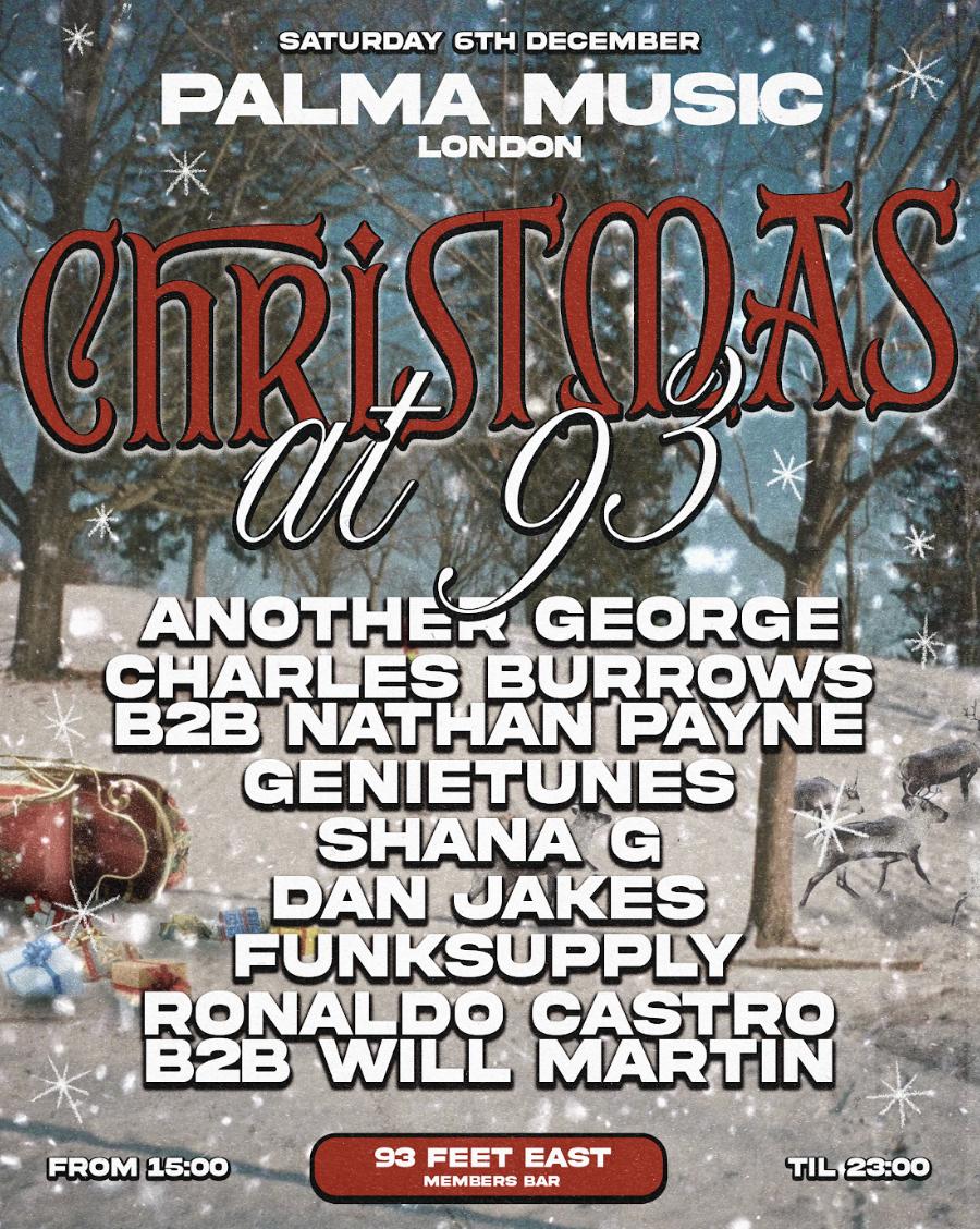 Palma Presents: Christmas At 93 (Members Bar)