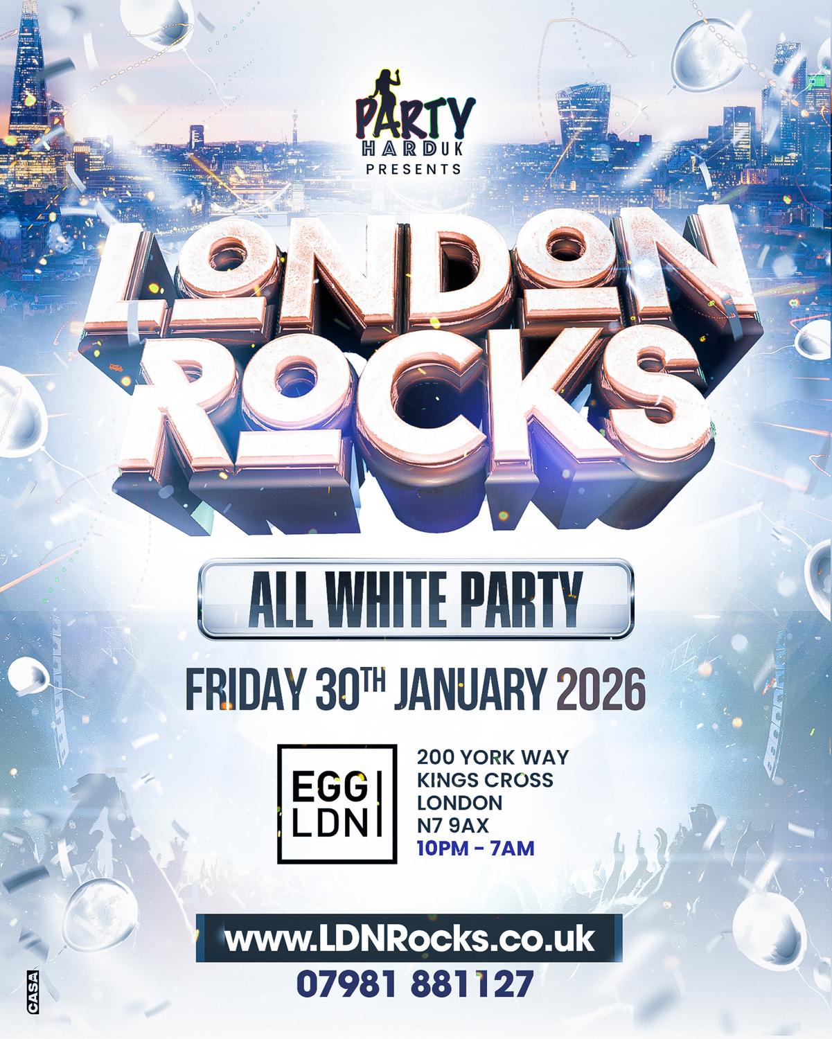 London Rocks - All White Party