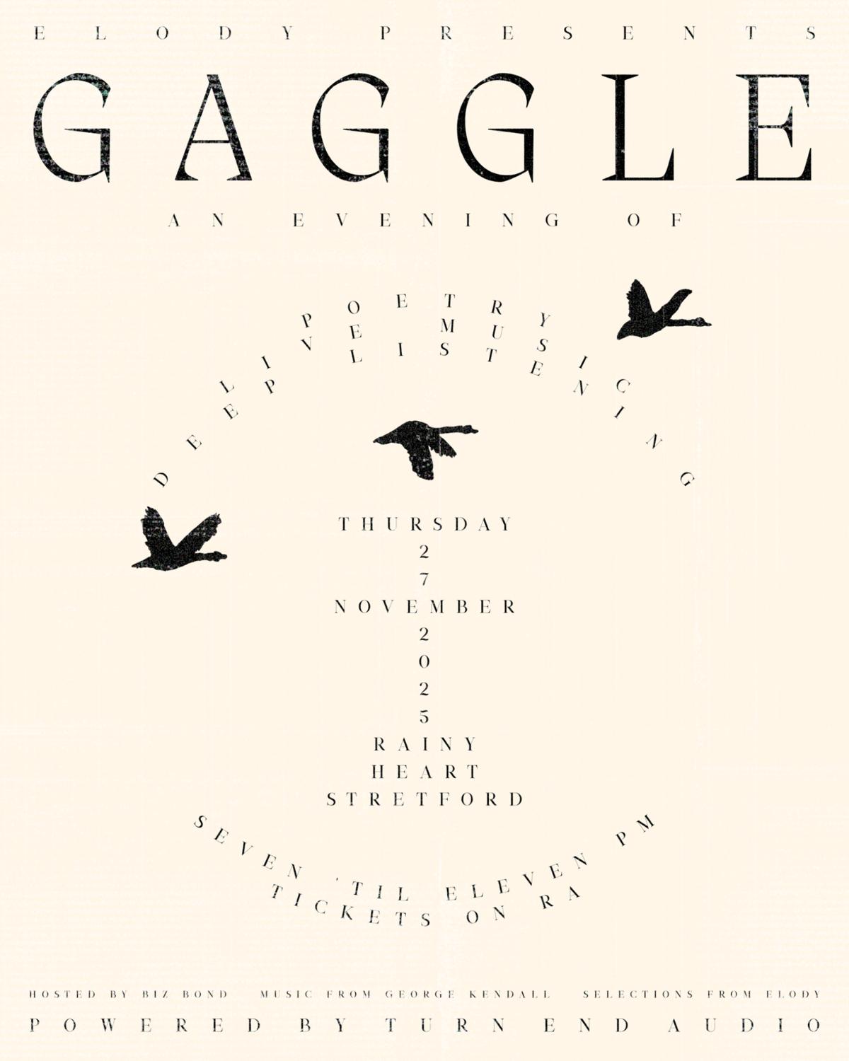 Elody Presents: Gaggle