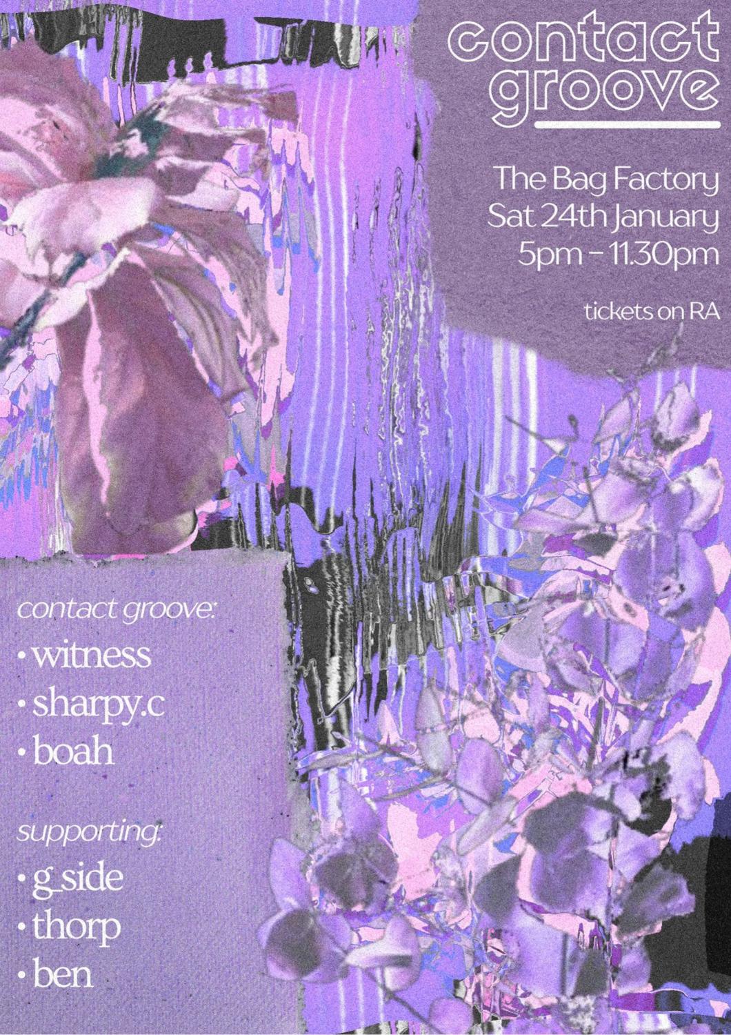 Contact Groove @ The Bag Factory