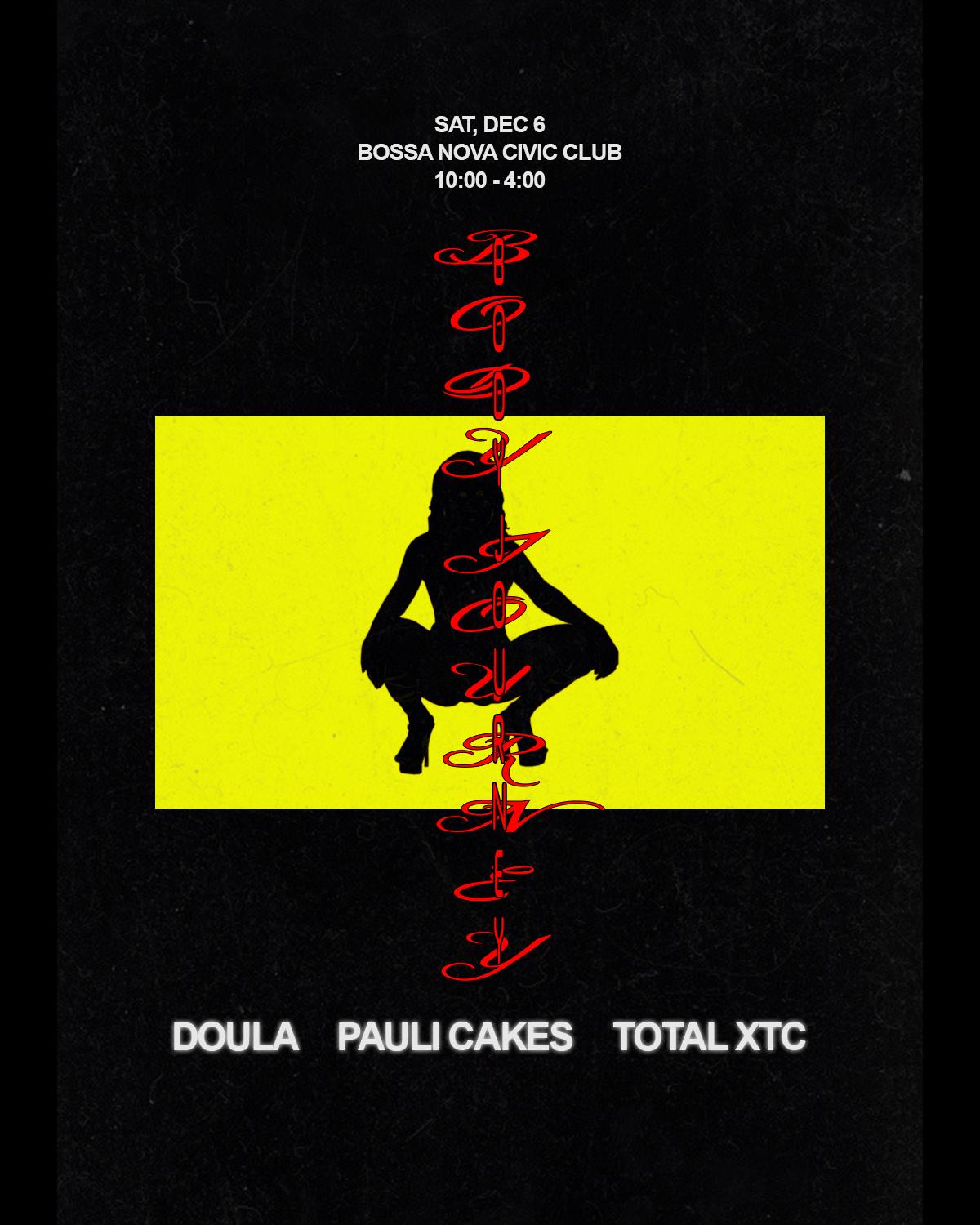 Body Journey W/ Doula, Pauli Cakes + Total Xtc