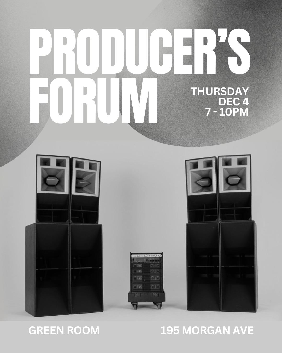 Producer'S Forum 001 With Bliss Point Records