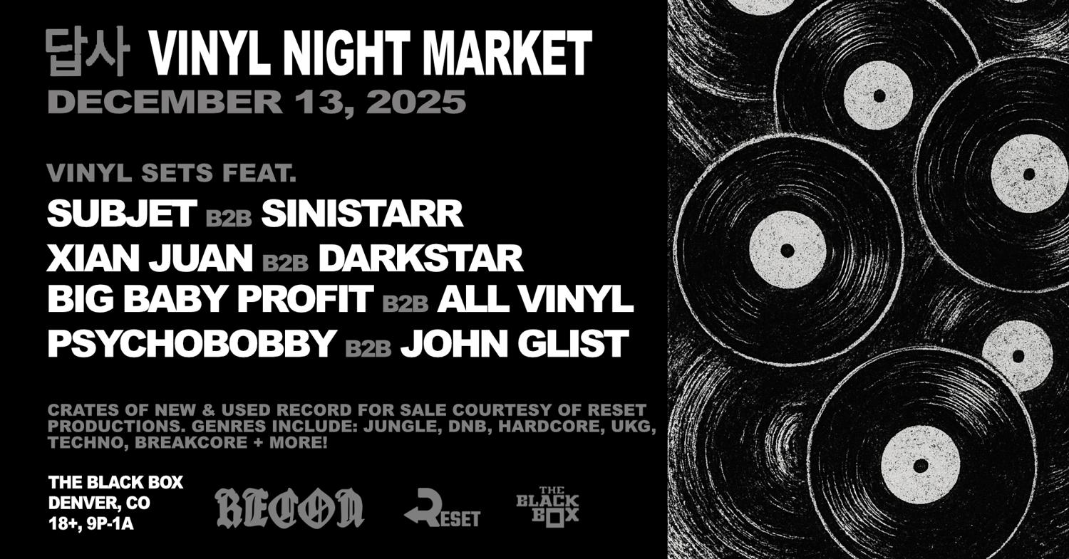 Recon & Reset: Vinyl Night Market