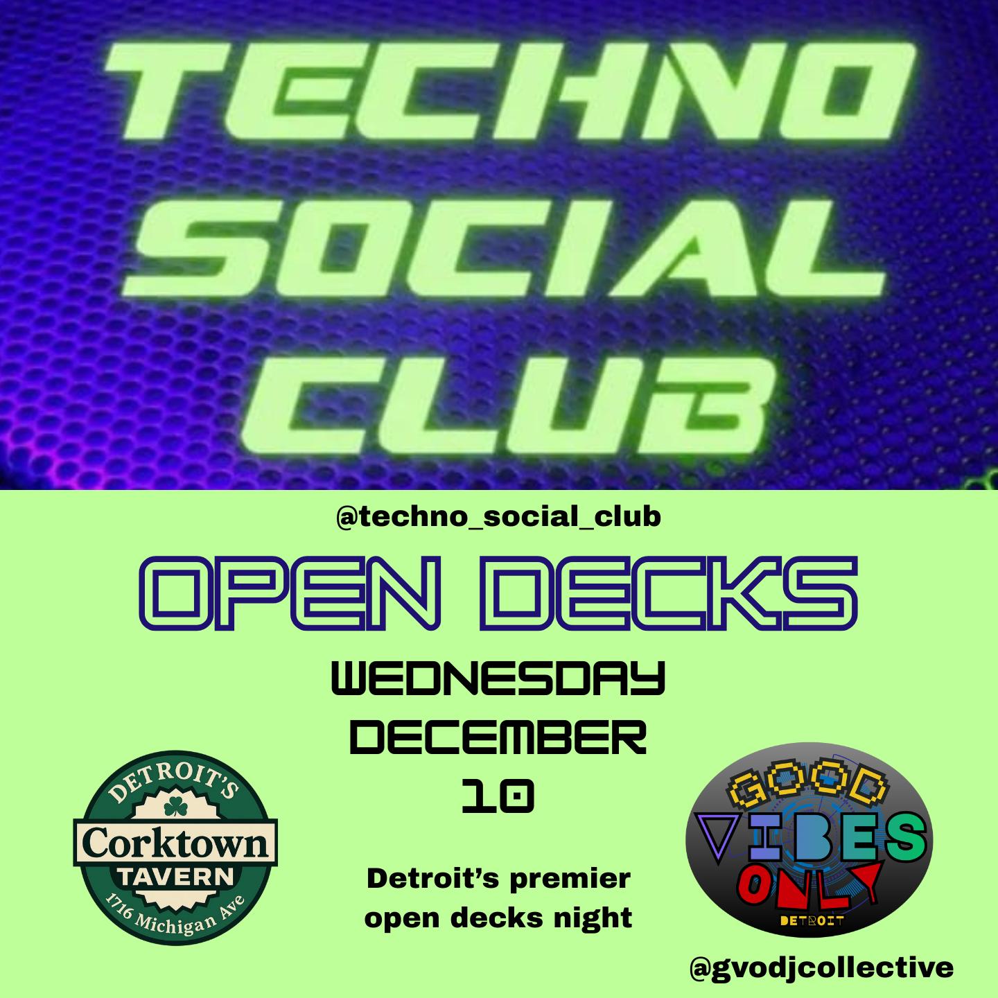 Techno Social Club - Open Decks