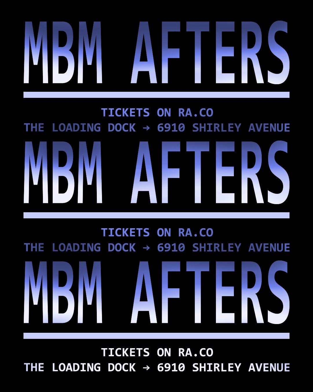 Mbm Afters Feat. Mouthfeel (Sf) & Dylan Reece (La) All Night Long
