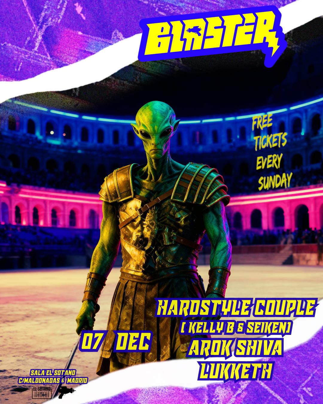 Blaster: Hardstyle Couple (Kelly B & Seiken), Arok Shiva, Lukketh