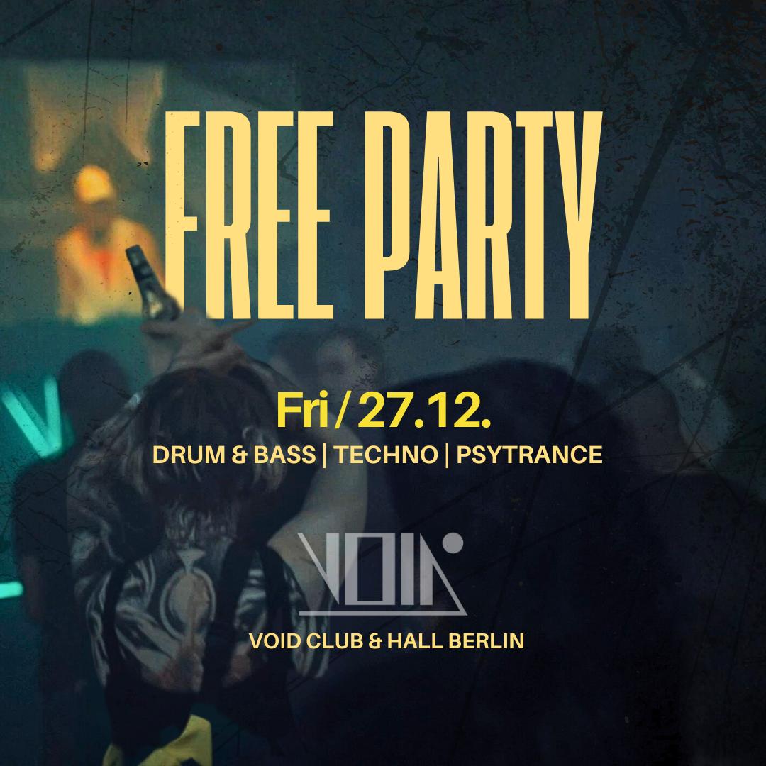 Free Party With Upzet, Ihopeiexist, H.U.K, Nerv, Ali Rajat, Irad, Ghost, Krakau, Kimby, Motek