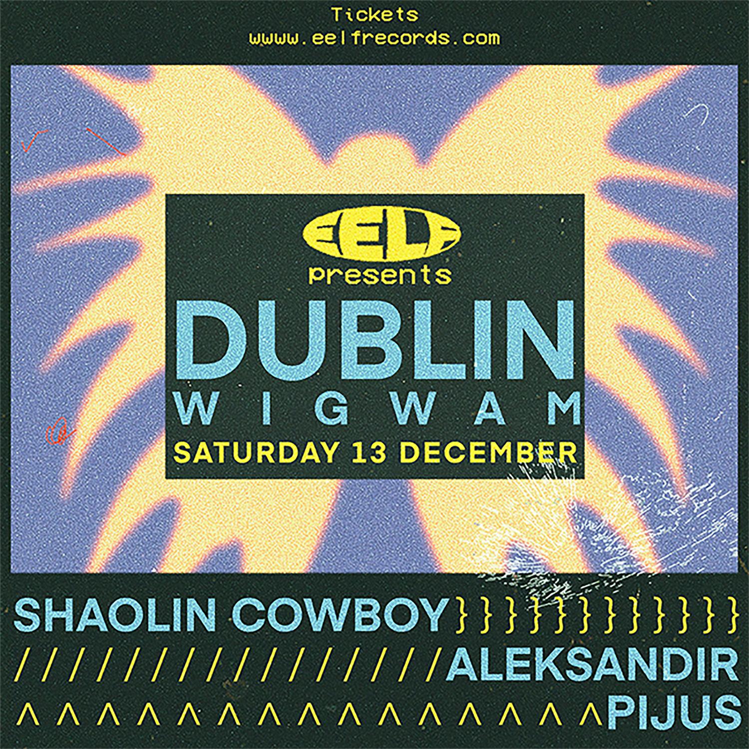 Eelf Presents Dublin: Aleksandir (Uk), Shaolin Cowboy (Uk) And Pijus (Berlin)