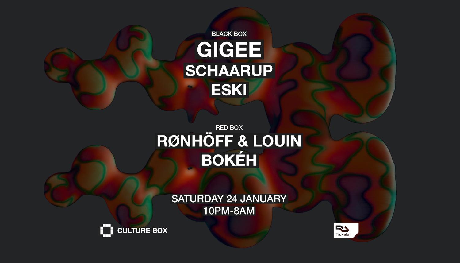 Gigee / Schaarup / Eski / Rønhöff & Louin / Bokéh