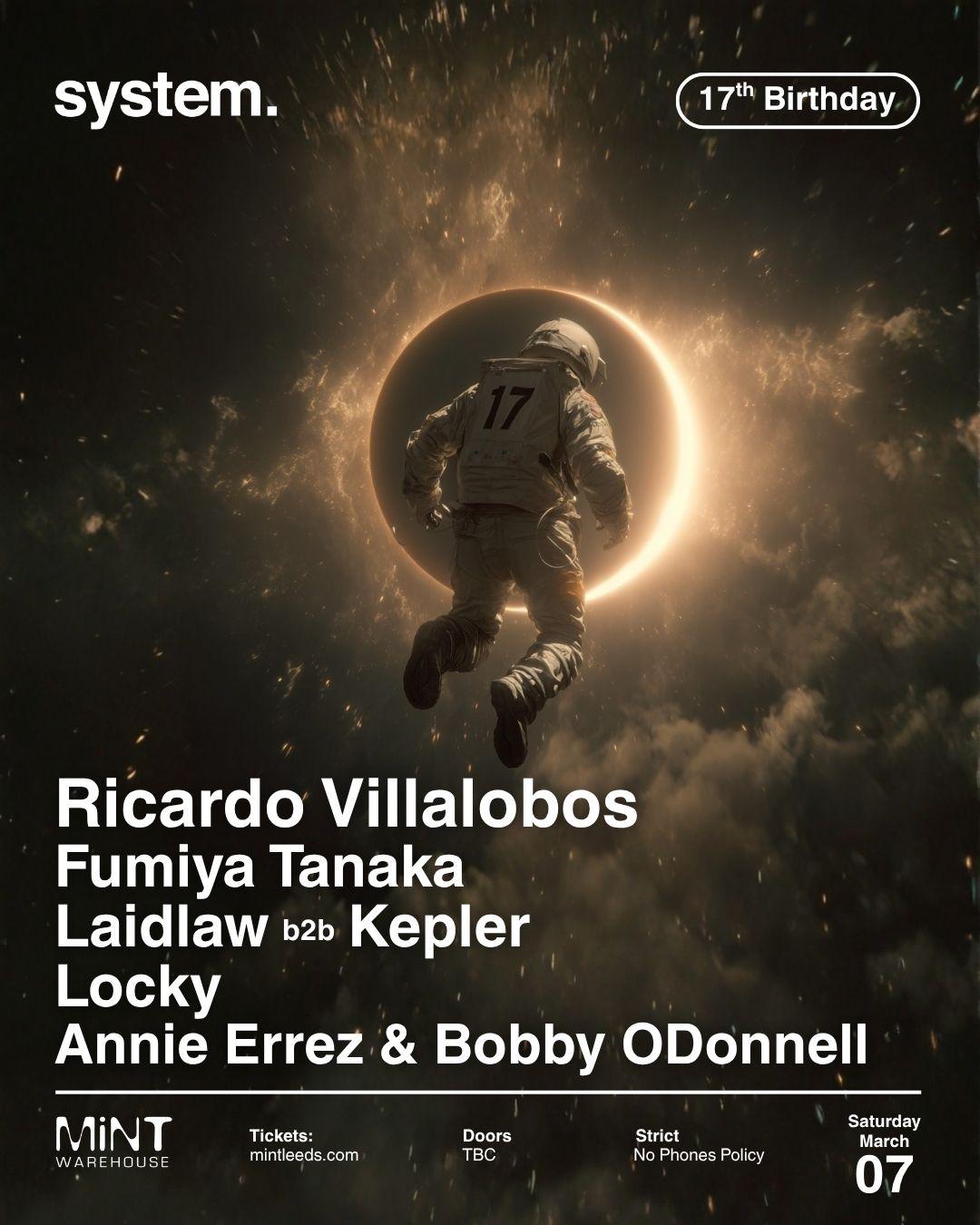 System. 17Th Birthday: Ricardo Villalobos, Fumiya Tanaka + More