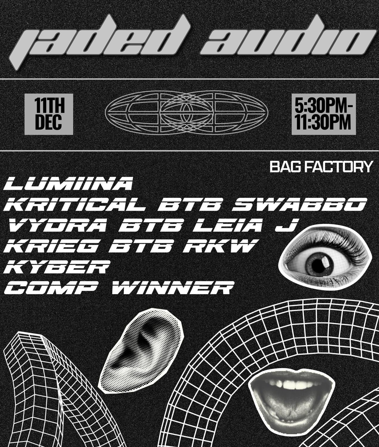 Jaded Audio: 11Th Dec Bag Factory