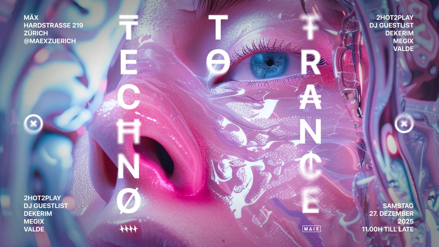 Techno To Trance With 2Hot2Play & Dj Guestlist