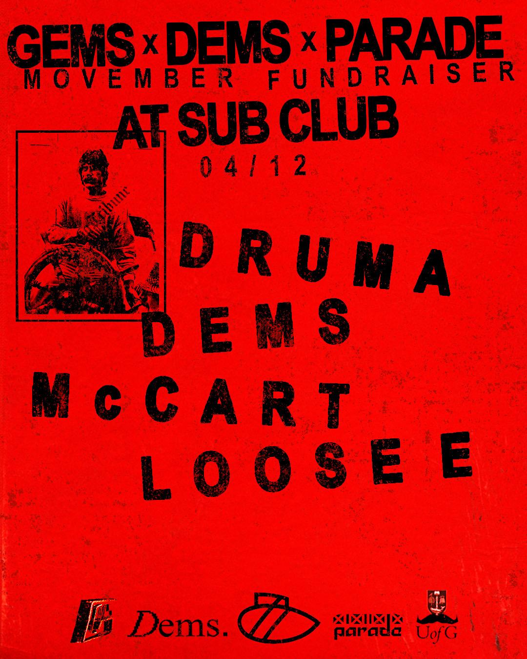 Varsity 03: Gems X Dems X Parade Movember Fundraiser