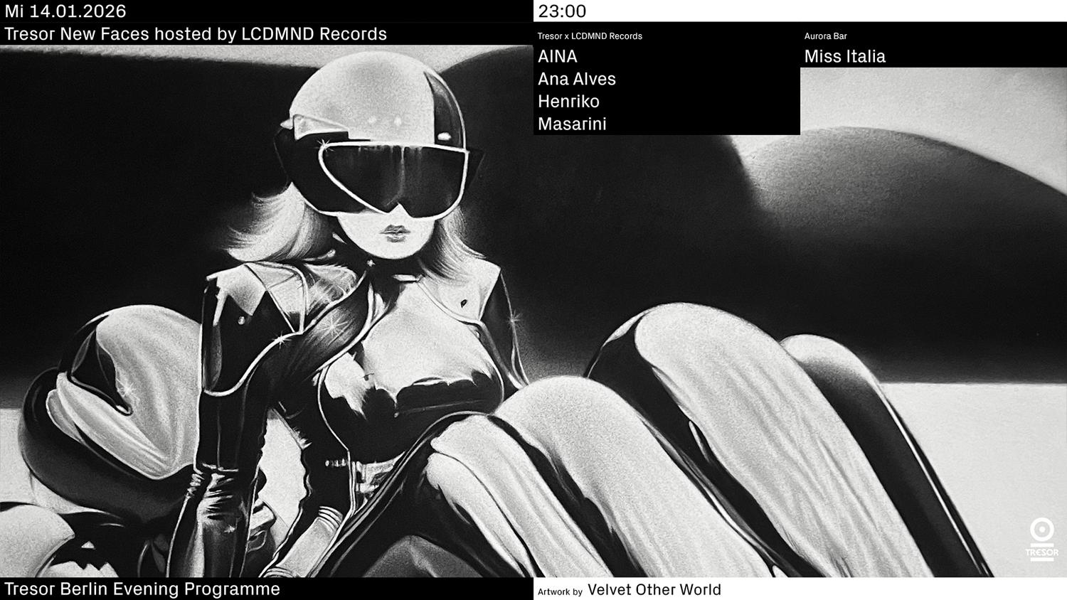 Tresor New Faces Hosted By Lcdmnd Records